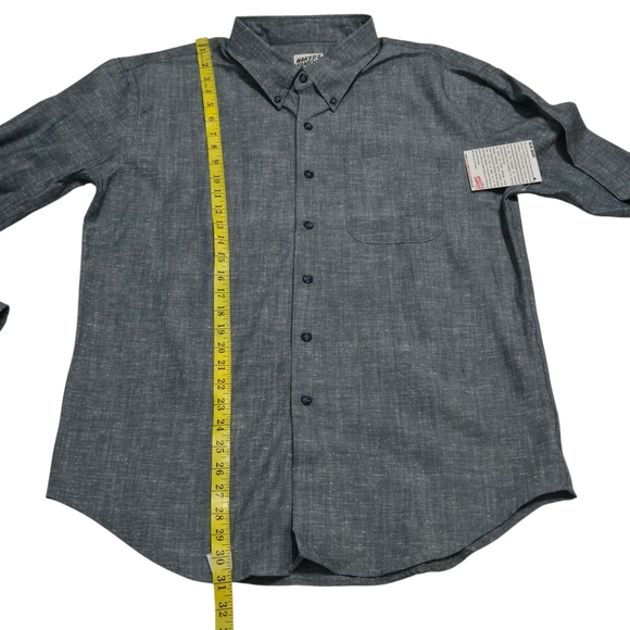 Naked & Famous Denim Speckled Shirt Mens XL - Picture 5 of 10